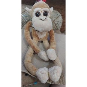 Emrad Creations Monkey Plush 17" Big Head Big Brown Eyes Long Legs Arms